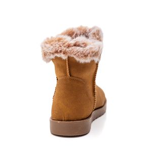 Bota Mooncity Esquimo Juvenil Menina Cano Baixo 79804 Bege