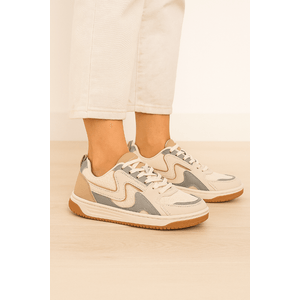 Tênis Ramarim Casual Feminino Almond 2563131-01 Off-White