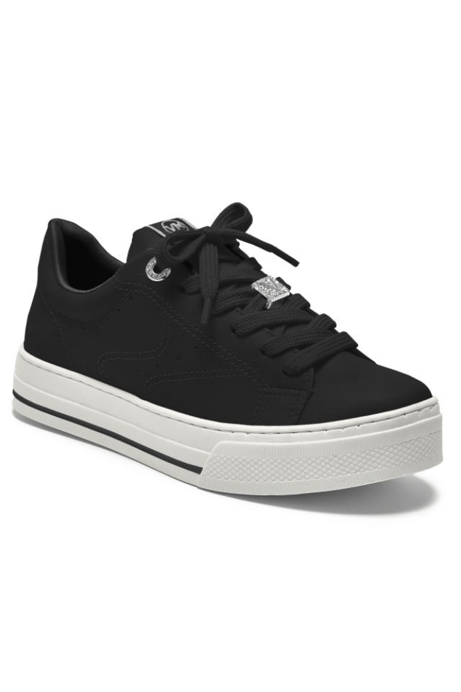 Tênis Via Marte Casual Feminino Sola Caixa 027-023-02 Preto
