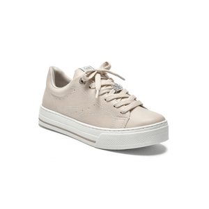 Tênis Via Marte Casual Feminino Sola Caixa 027-023-02 Bege