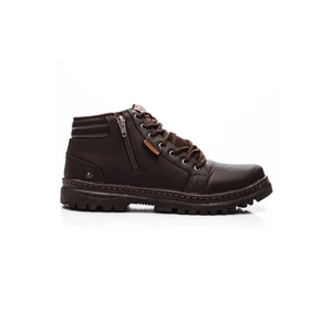 Bota Sport Fire Coturno Masculina Cano Curto Zíper 0101api Marrom