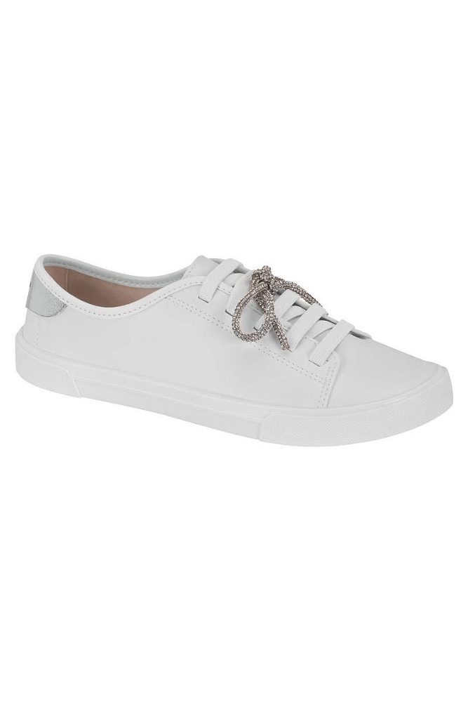 Tênis Moleca Flow Feminino Elástico 5296 561 Branco