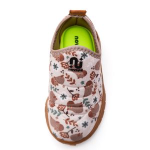 Tênis Novopé Super Flex Infantil Flores E Capivara 1000170 Marrom