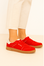 Tenis-Bottero-Em-Camurca-Feminino-Sneakers-364903-Vermelho