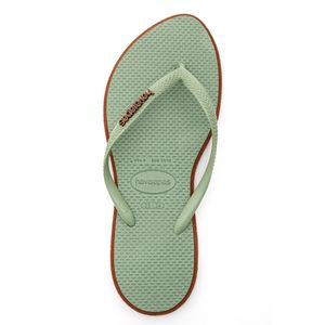 Chinelo De Dedo Havaianas Slim Point Verde