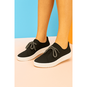 Tênis Moleca Casual Feminino Elástico 5791.107.28235 Preto