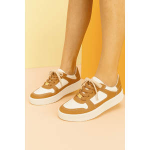 Tênis Moleca Casual Feminino  Cadarço 5791.110.7800 Caramelo