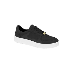 Tênis Moleca Casual Feminino  Cadarço 5791.110.7800 Preto