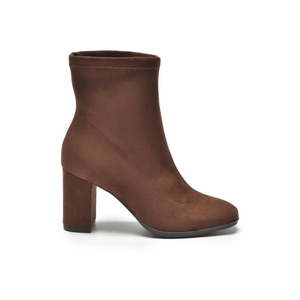 Bota Via Marte Cano Baixo Feminina Camurça Ultra 247-002-01 Marrom