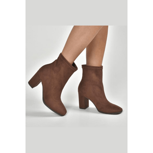 Bota Via Marte Cano Baixo Feminina Camurça Ultra 247-002-01 Marrom