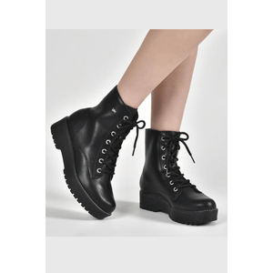 Bota Coturno Via Marte 004-001-01 Preto
