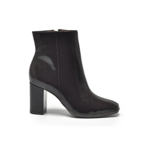 Bota Via Marte Cano Baixo Feminina Verniz 247-001-01 Preto