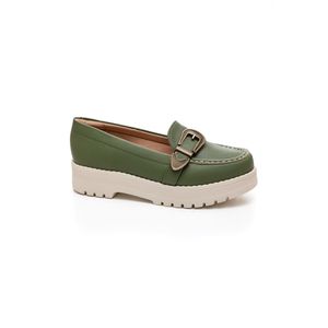 Sapato Modare Mocassim Feminino Fivela 7397.105 Verde