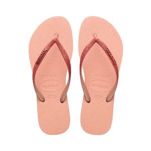 Chinelo De Dedo Feminino Havaianas Slim Glitter Rosa