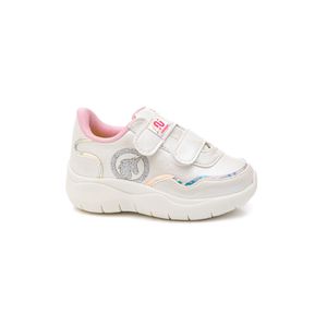 Tênis Novopé Casual Infantil Menina Com Velcro 80001296-4053i Branco