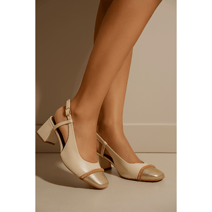 Sapato Ramarim Chanel Feminino Corrente 2417132-01 Off-White