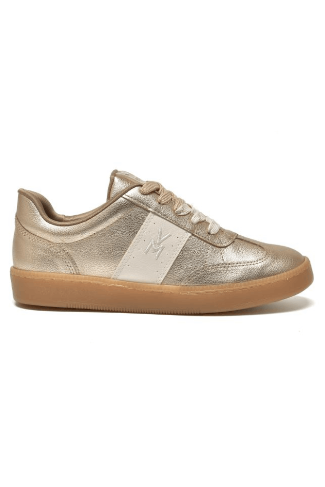 Tênis Via Marte Casual Feminino Sola Caixa 213-010-06 Ouro