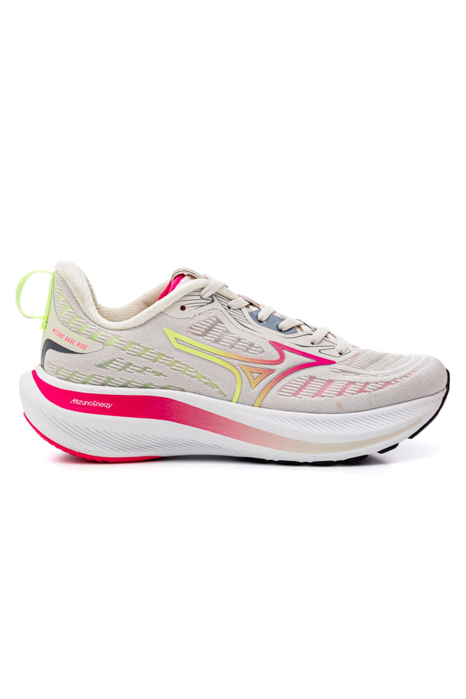 Tenis-Mizuno-Base-Ride-Corrida-Bege