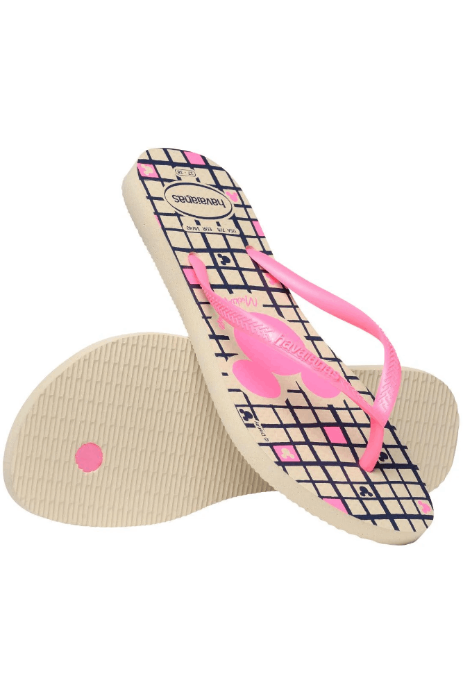 Chinelo-Havaianas-Slim-Disney-Bege