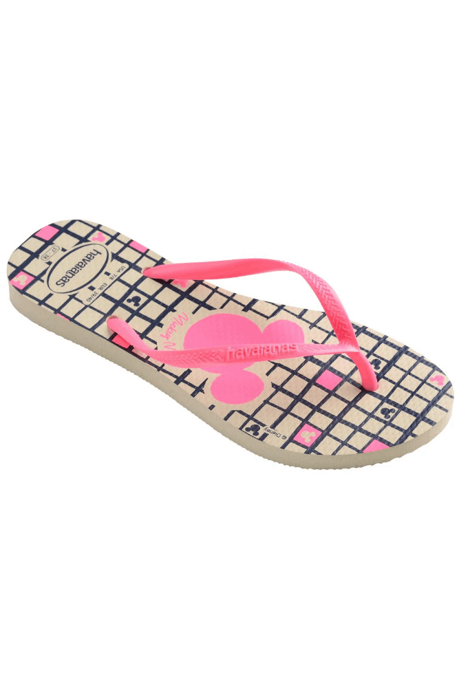Chinelo-Havaianas-Slim-Disney-Bege