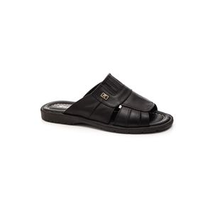 Chinelo Rubra Masculino em Couro Atanado 444  Preto