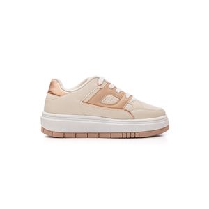Tênis Chá De Mel Casual Feminino Rn9101 Off-White