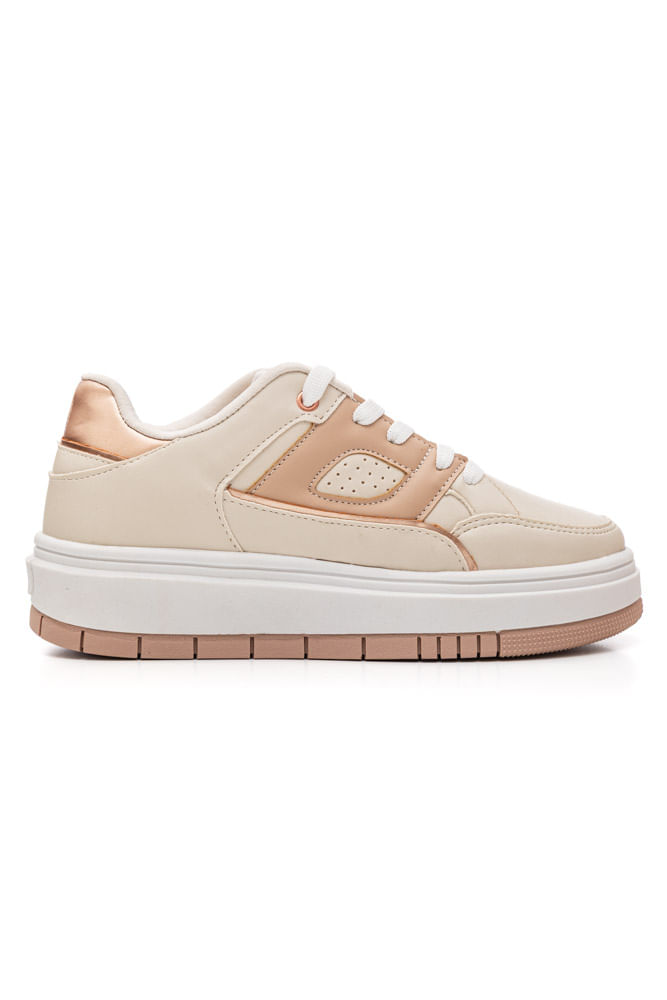 Tenis-Cha-De-Mel-Casual-Feminino-Rn9101-Off-White