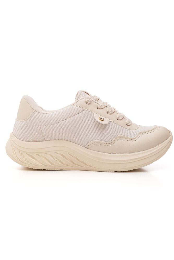 Tenis Fitty Caminhada Feminina 1047ly Off-White