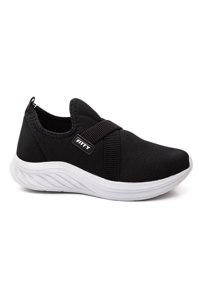 Tenis Fitty Caminhada Feminina 1043ly Preto