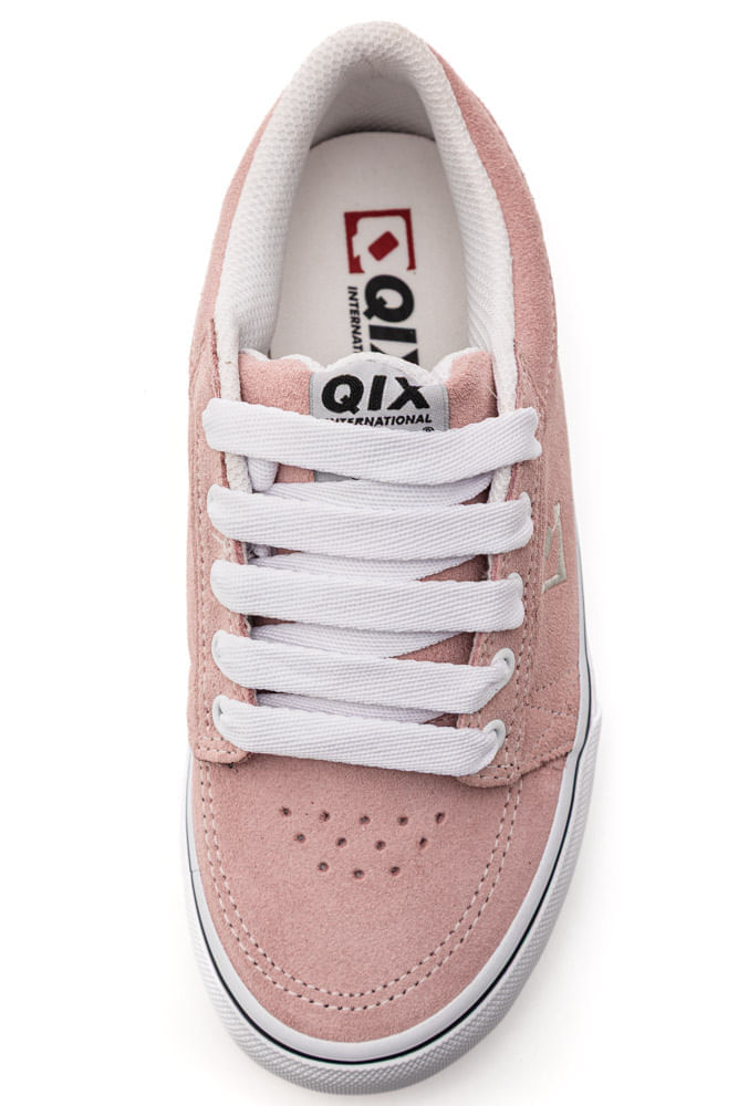 Tênis Qix Ninety Three Vulcan 07 Feminino Camurça Qxvu0048-311 Rosa