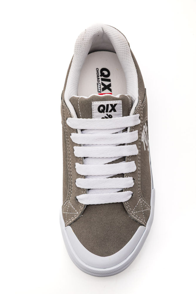 Tênis Qix Chorão Park Latex Unissex Em Camurça Qxvu0049-377 Cinza