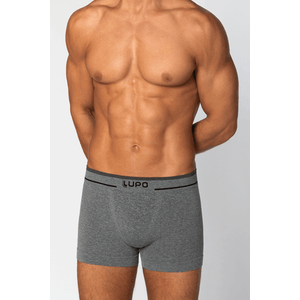 Cueca Boxer Lupo Sem Costura Microfibra 00733-004 Cinza