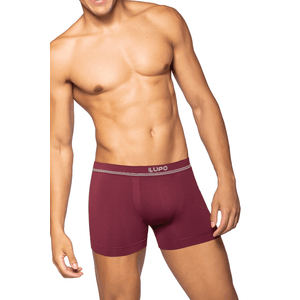 Cueca Boxer Lupo Sem Costura Microfibra 00436-004 Vinho