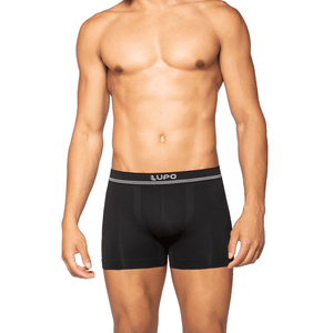Cueca  Lupo Boxer Sem Costura Microfibra 00436-004 Preto