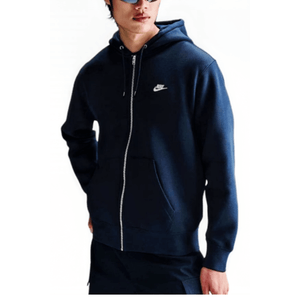 Jaqueta Nike Fleece Full-Zip Club Masculina Fn3861-451 Marinho