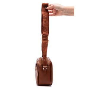 Bolsa Modare Crossbody Feminina Alça Gorgurão 70060.2 Marrom