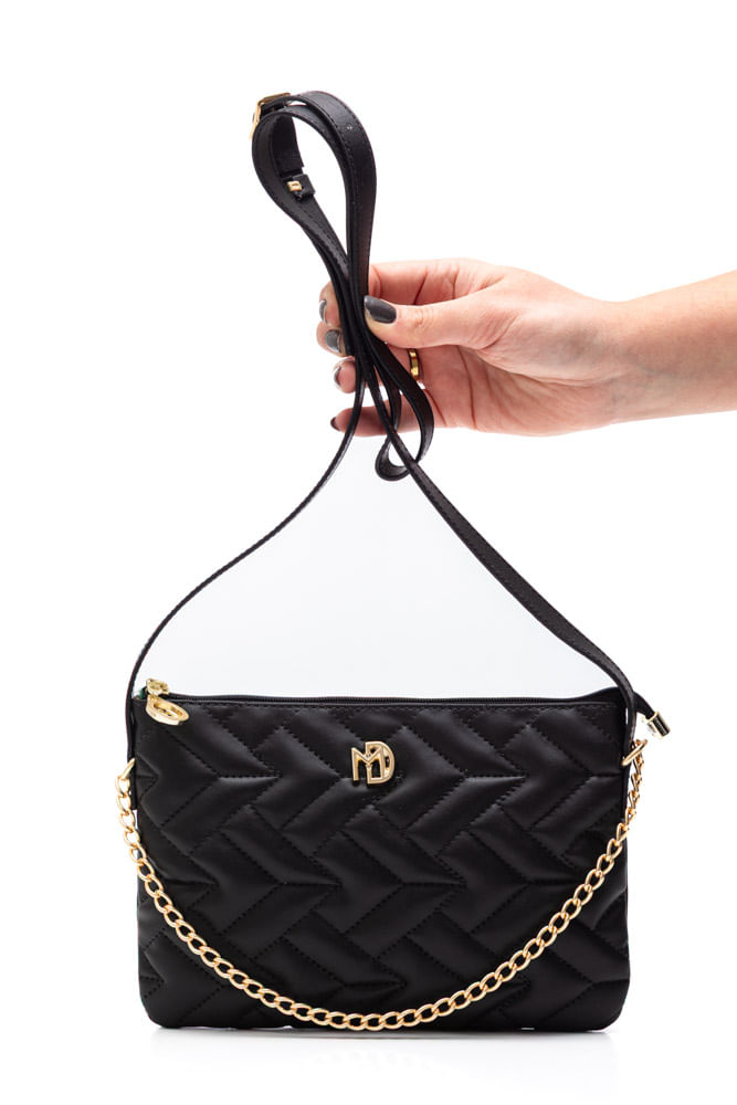 Bolsa Modare Tiracolo Feminina Ultra Soft 70054 Preto