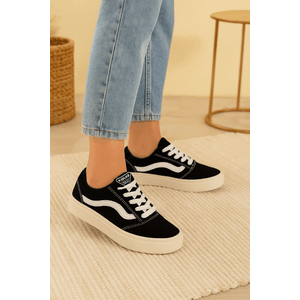 Tênis Quiz Casual Feminino Camurça 69-1884-55 Preto