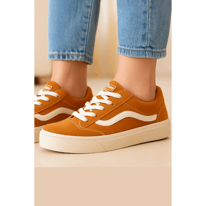 Tênis Quiz Casual Feminino Camurça 69-1884-55 Caramelo