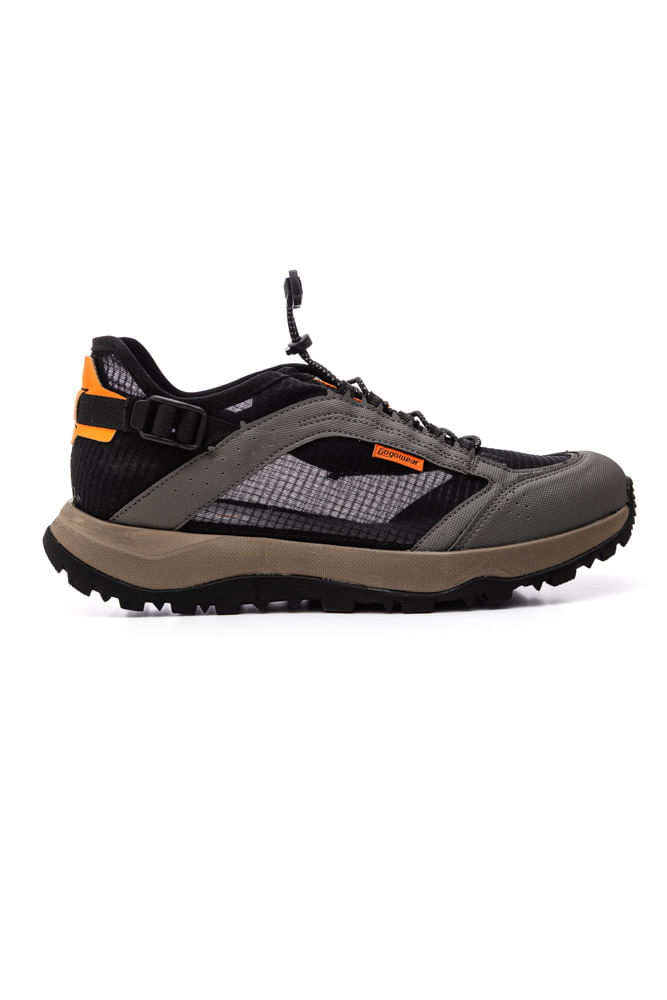 ゴ*！様 timeworn clothing FOOTWEAR Tênis Gogowear Anfibio Masculino Em Tela -C Chumbo