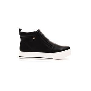 Tênis Via Marte Casual Feminino Ziper 030-002-02 Preto