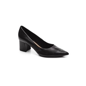 Sapato Bottero Scarpin Feminino Salto Grosso Couro 354901 Preto