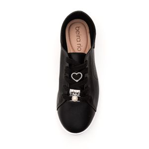 Tênis Beira Rio Casual Feminino Glitter 4205.151.17079 Preto