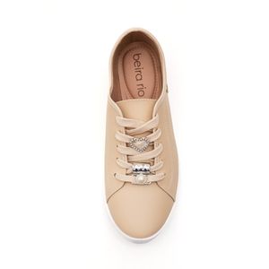 Tênis Beira Rio Casual Feminino Glitter 4205.151.17079 Bege