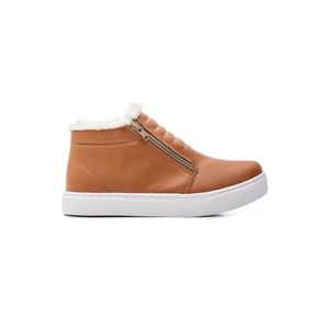 Bota Exótica Cano Alto Feminina Forrada 8000 Caramelo