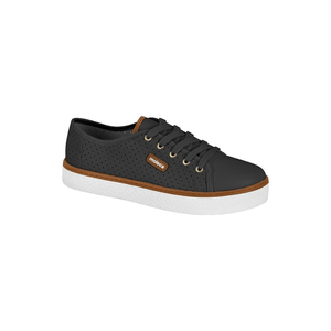 Tênis Moleca Casual Feminino Cadarço 5712.205 Preto