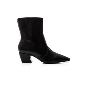 Bota Chá De Mel Cano Médio Feminina Bico Quadrado 4559.87273 Preto