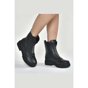 Bota Via Marte Coturno Feminina Sola Tratorada  245-002-01 Preto