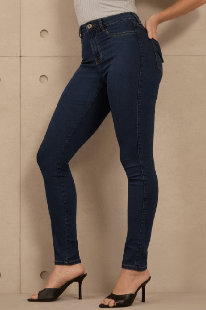 Calca-Jeans-Skinny-Lunender-Cintura-Media-Elastano-Jv023-Azul