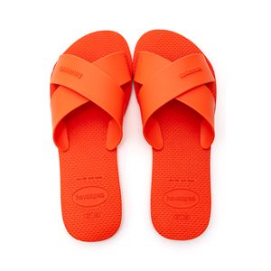 Chinelo Havaianas Aqua Metallic Slide Feminino Laranja